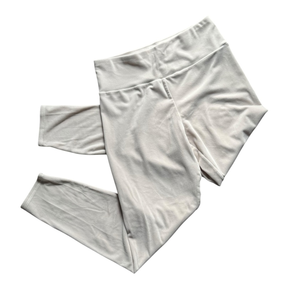 32 Degrees Light Cream Soft Velour Leggings